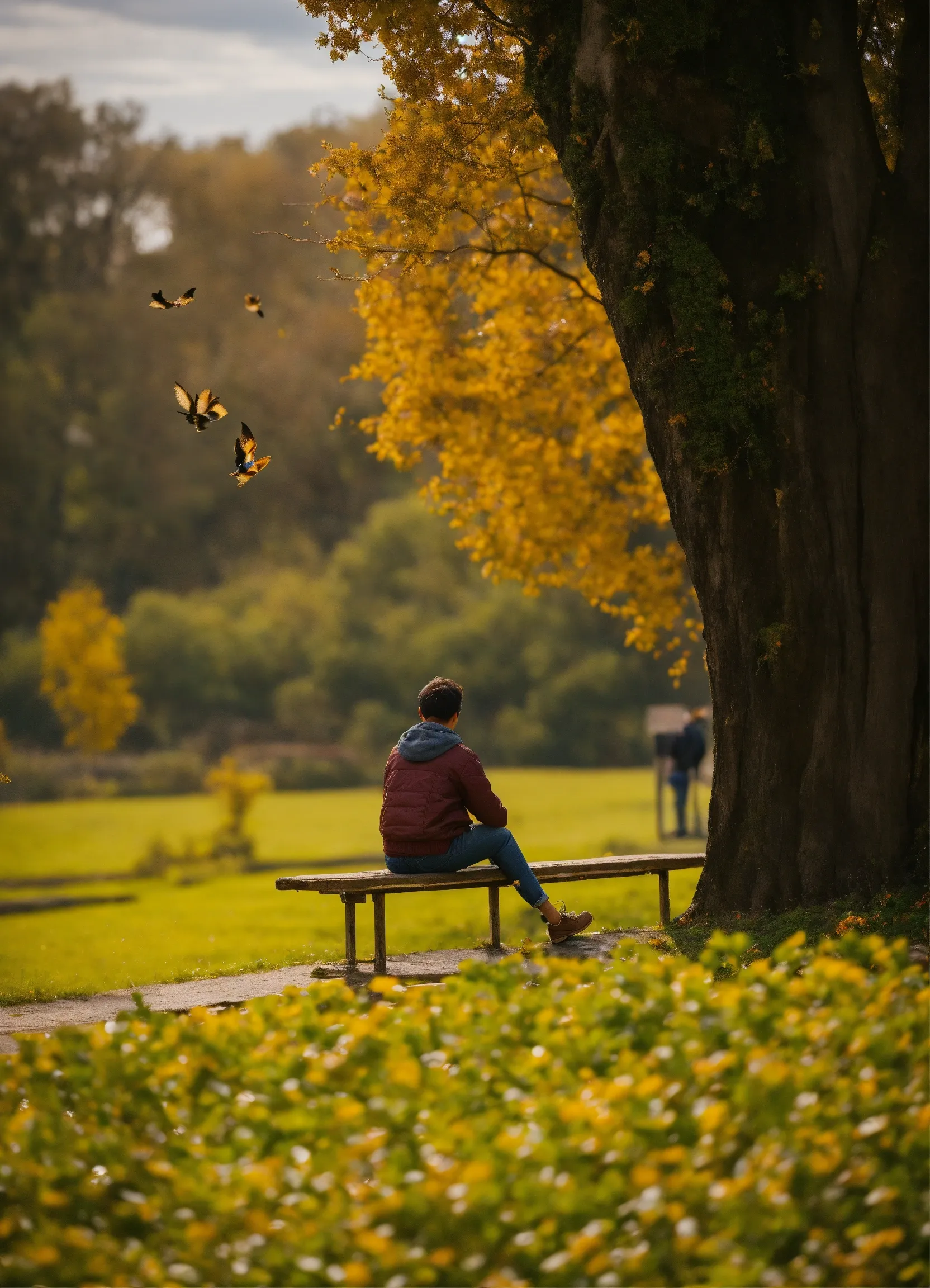Person writing in a structured journal with prompts visible